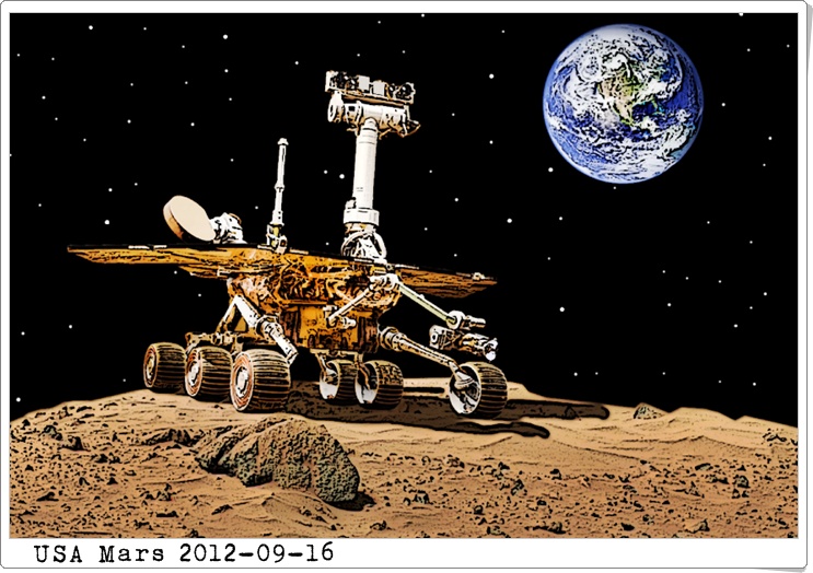 sluneční hodiny mars